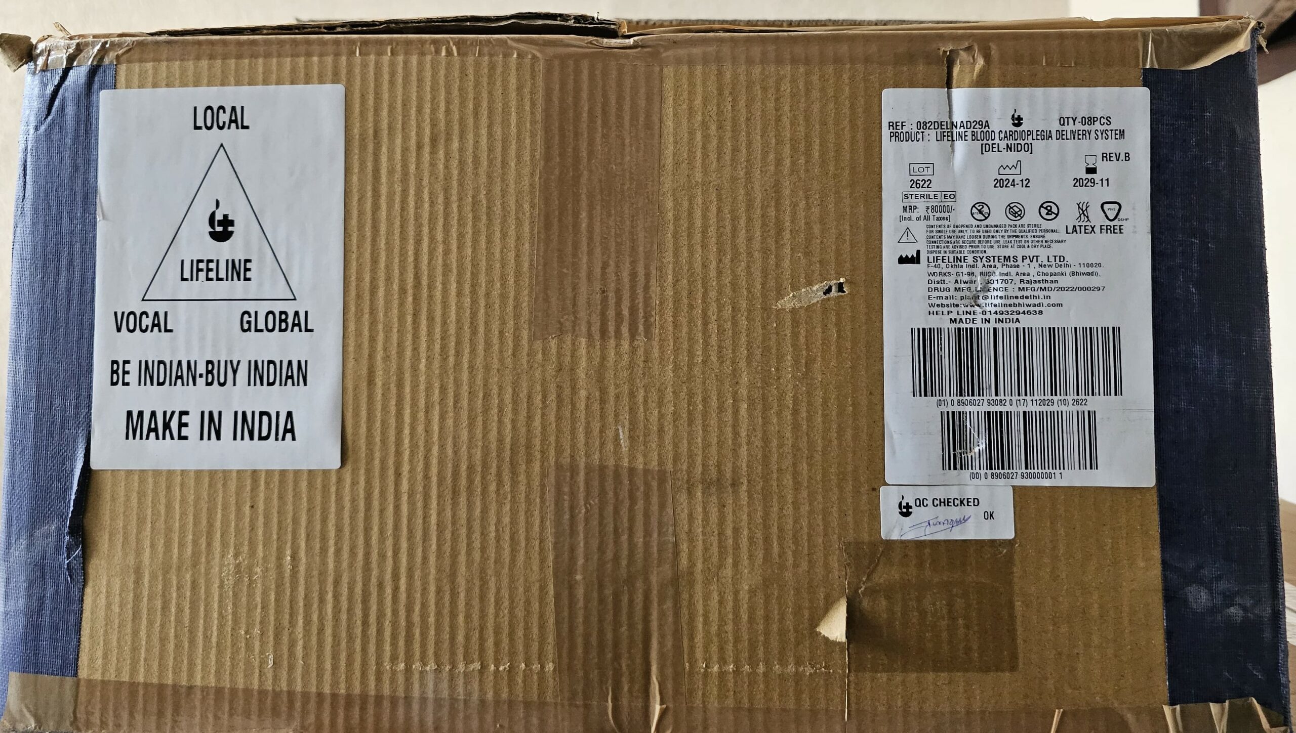 BCD / Online Cardioplegia Delivery System