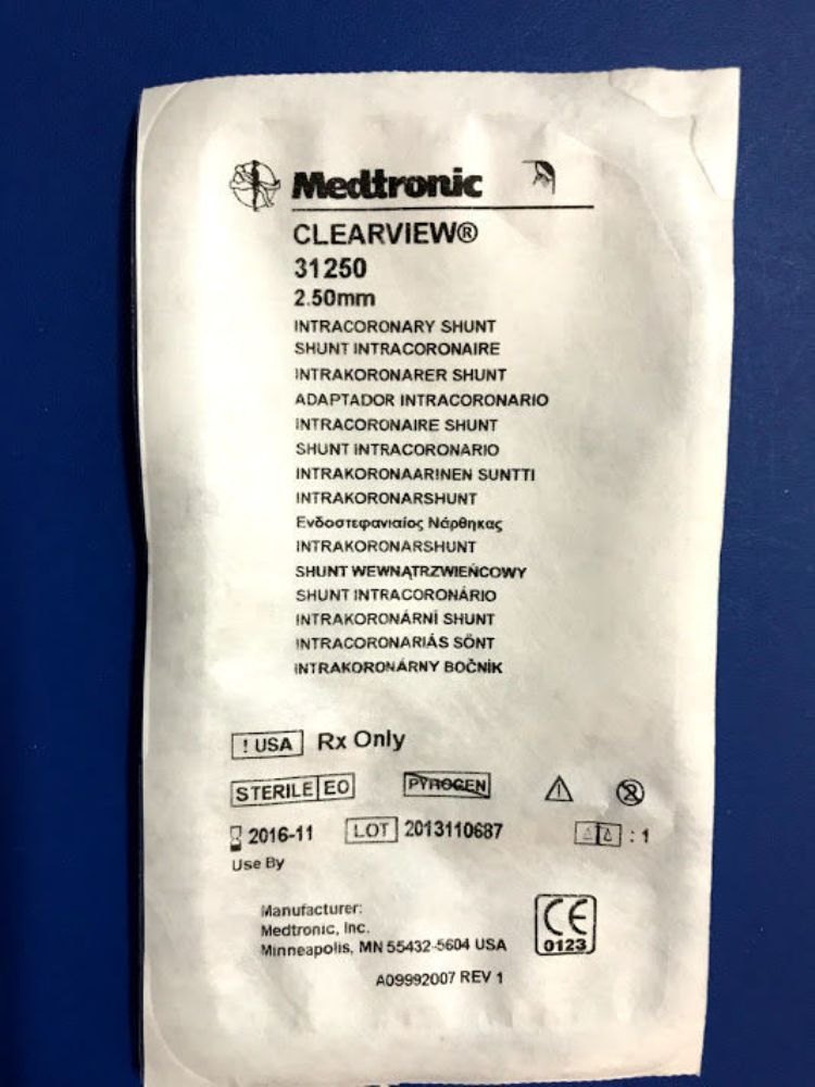 INRTAVASCULAR CORONARY SHUNT